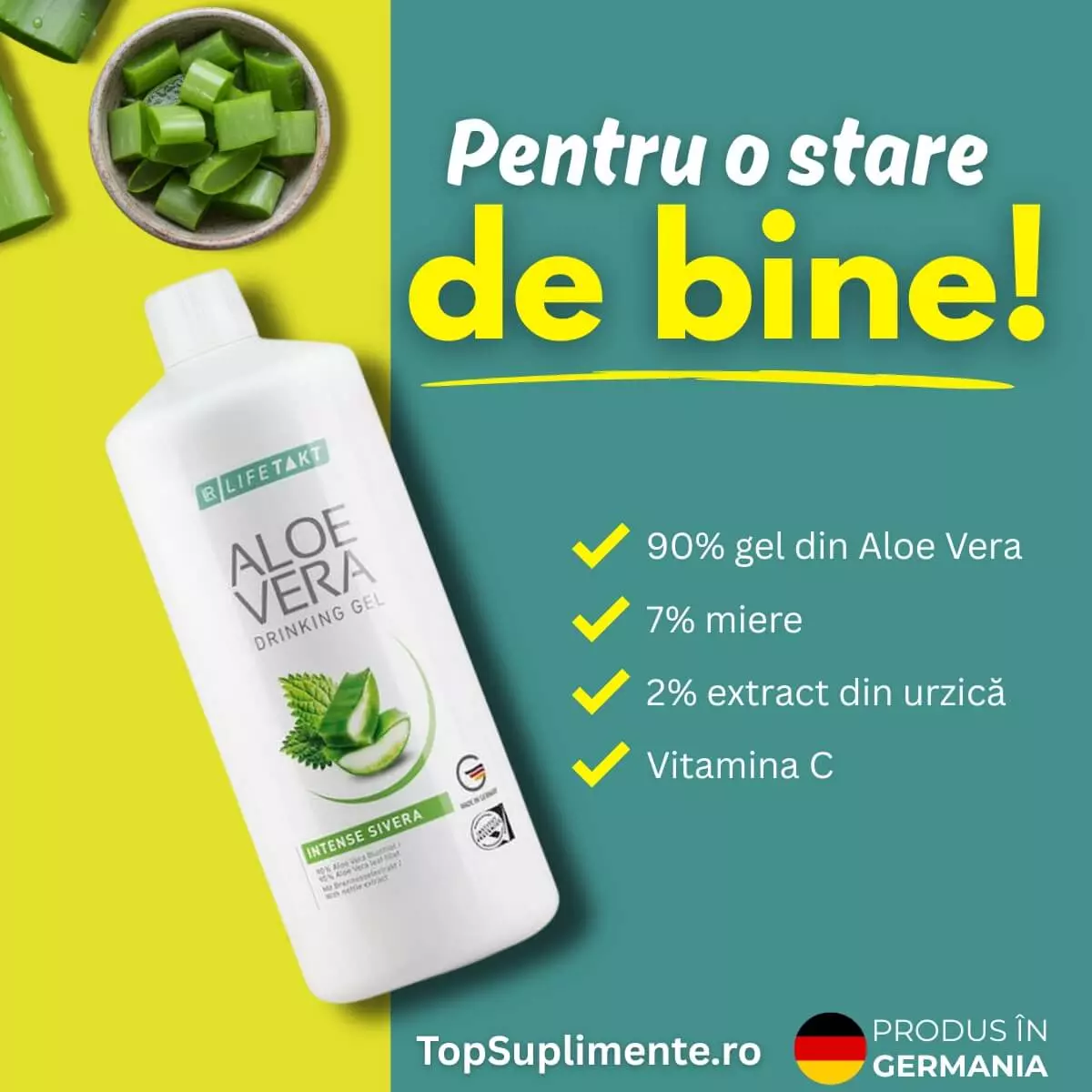 Aloe Vera gel de baut LR Intense Sivera  TopSuplimente