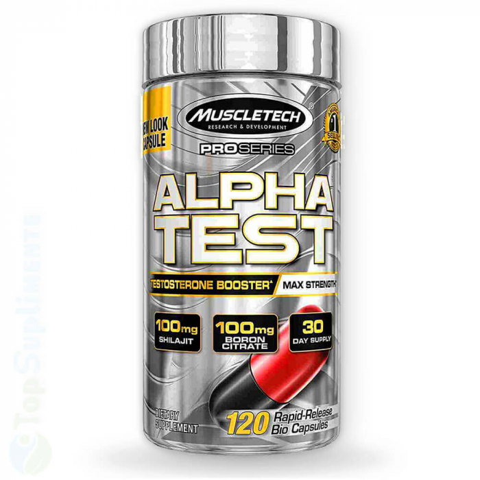 Alpha Test supliment testosteron pastile MuscleTech TopSuplimente [2]