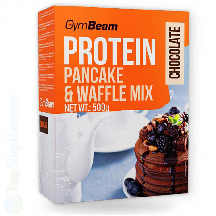 Protein Pancake & Waffle Mix GymBeam, amestec pentru clătite proteice, 50% proteine, masă musculară [1]