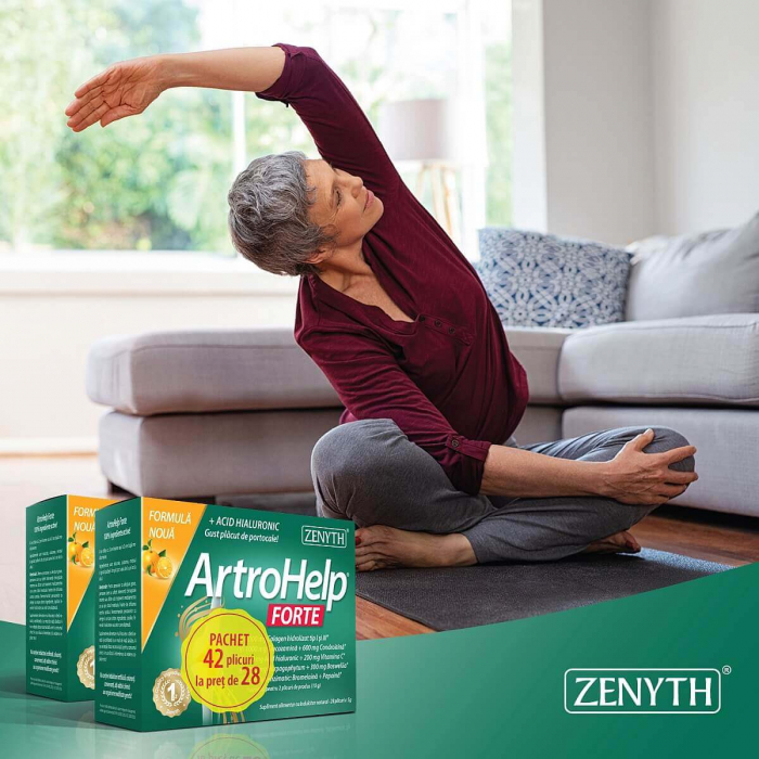 ArtroHelp Forte supliment articulatii pudra Zenyth 28+14 plicuri TopSuplimente [2]