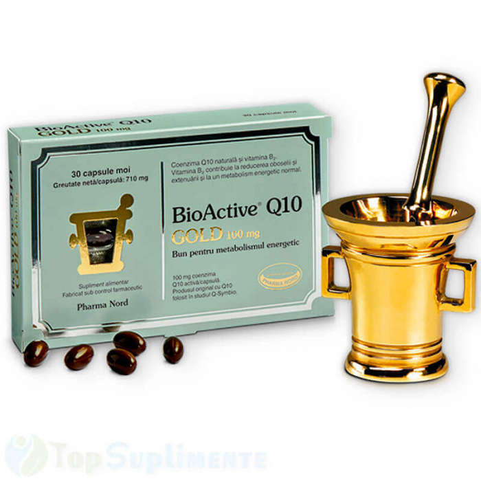 Bio Active Q10 Gold coenzima Q10 capsule antioxidanti PharmaNord - TopSuplimente [2]