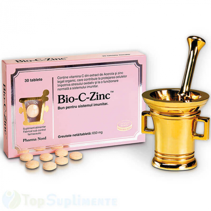 Bio C-Zinc vitamina C cu zinc pentru imunitate PharmaNord TopSuplimente [2]
