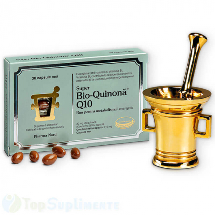 Bio Quinona Q10 coenzima Q10 capsule Pharma Nord 30cps TopSuplimente [2]