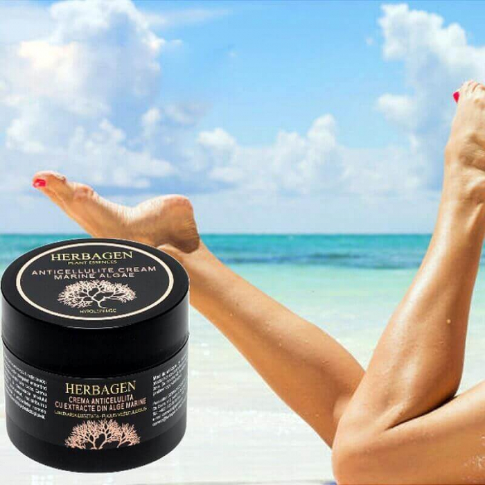 Cremă anticelulită Herbagen cu extract de alge marine, piele și ten, fermitate, elasticitate, eliminare toxine, strat adipos [2]