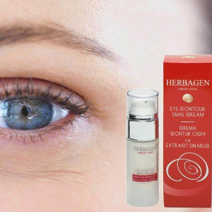 Crema contur ochi cu extract de melc Herbagen 30ml TopSuplimente [2]