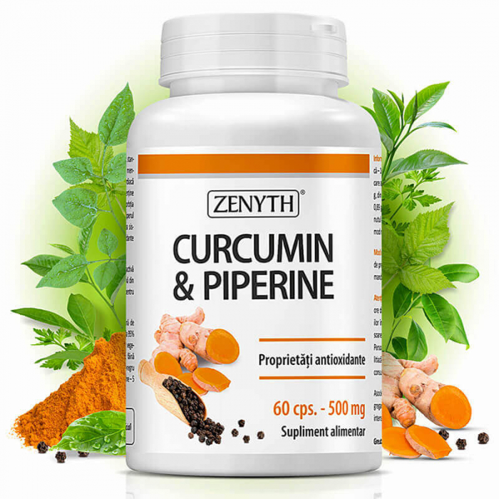 Curcumin Piperina turmeric capsule pastile articulatii Zenyth - TopSuplimente [2]