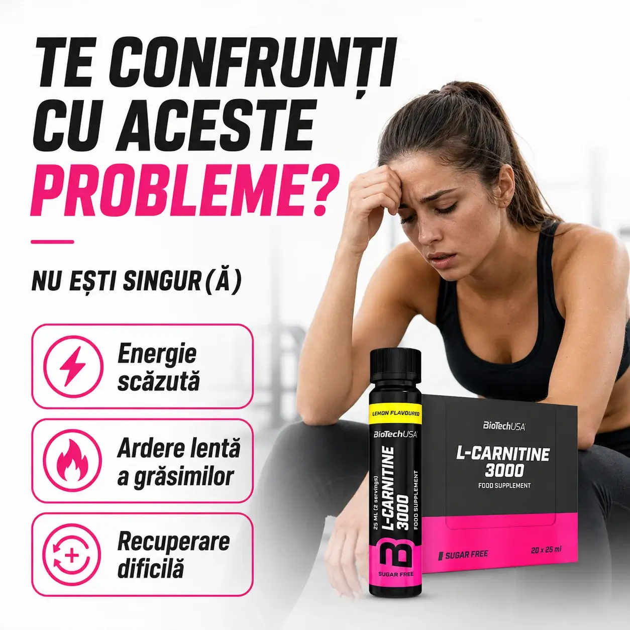 l carnitina lichida prospect fiole, GoldNutrition, L Carnitine pepene rosu 3000 * 20 shot-uri Carnitina