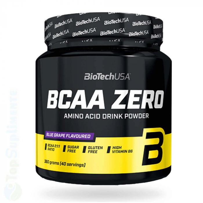 BCAA Zero BioTech aminoacizi BCAA 2:1:1 contruite mușchi, energizare, leucină, izoleucină, valină, vitamina B6 [1]