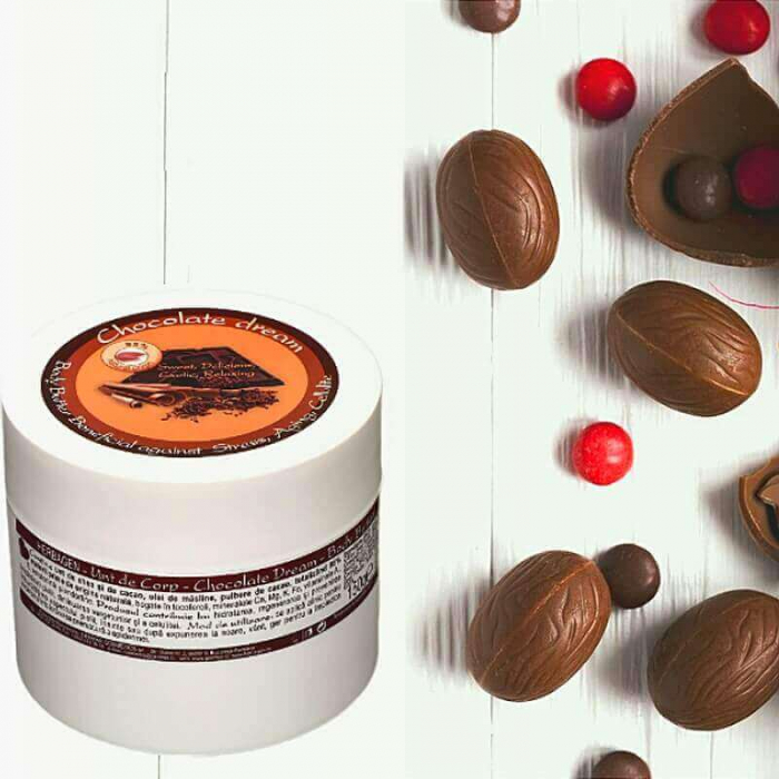 Unt de corp cacao Chocolate Dream Herbagen, hidratare, vindecare piele, îmbătrânire, celulită, vergeturi, vitamine, minerale [2]