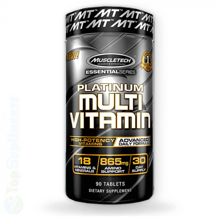 Multivitamine si minerale Platinum MuscleTech 90tab TopSuplimente [2]