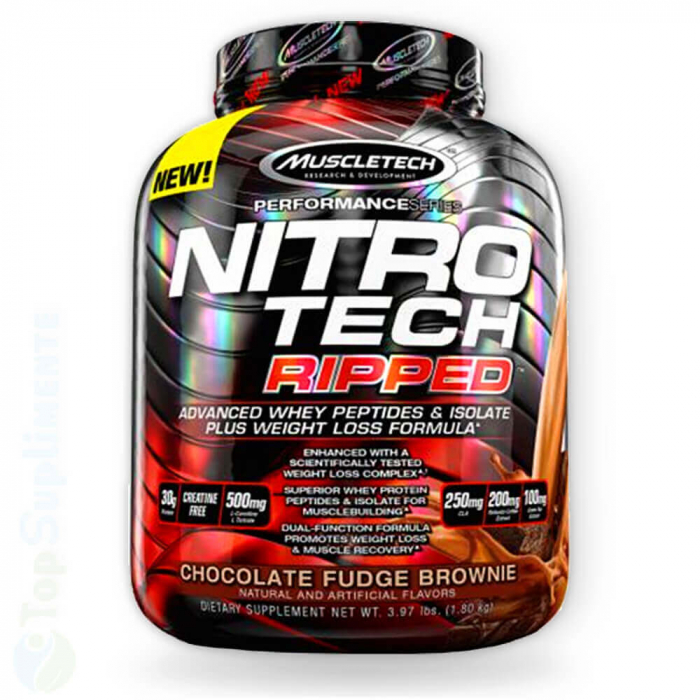 Nitro Tech Ripped proteine produs de slabit MuscleTech 1.8kg TopSuplimente [2]