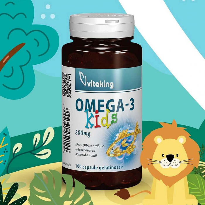 Omega 3 Copii ulei de peste si Vitamina E capsule Vitaking - TopSuplimente [2]