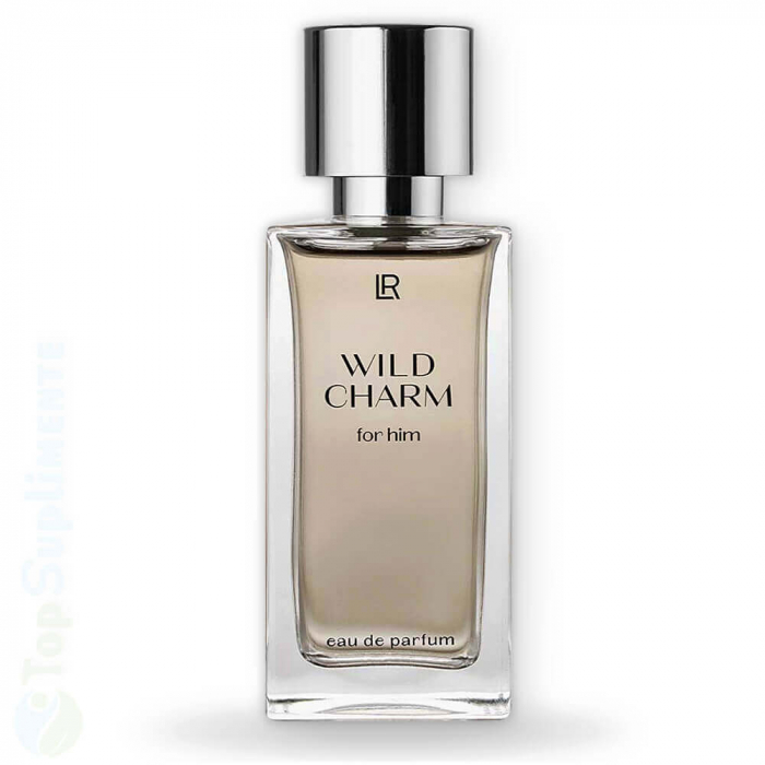 Wild Charm eau de parfum bărbați LR, atrăgător, masculin, sălbatic, misterios; ananas, mentă, chili, lemn castan [1]