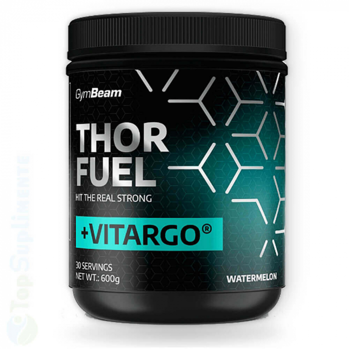 Thor Fuel + Vitargo formulă pre-antrenament GymBeam, extrem de puternic și concentrat, performanță, forță, rezistență [2]
