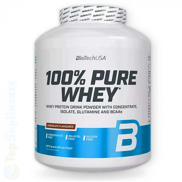 100 Pure Whey proteine zer masa musculara BioTech - TopSuplimente [2]