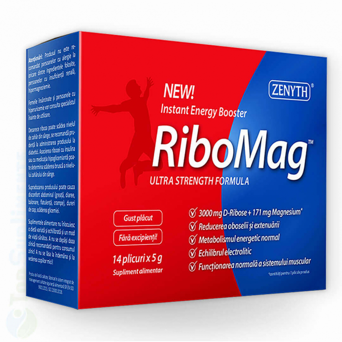 RiboMag D-riboza si Magneziu pentru energie si oboseala Zenyth - TopSuplimente [3]