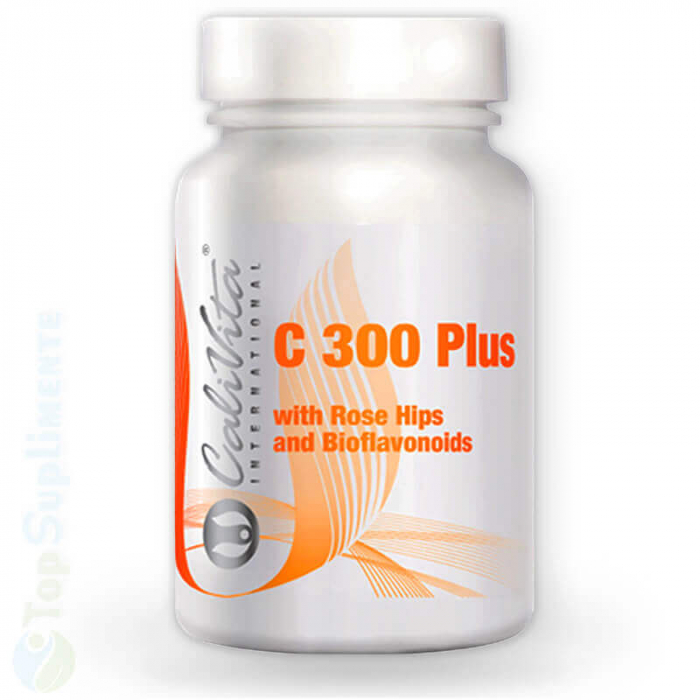 Vitamina C 300 Plus Calivita, macese, bioflavonoide, imunitate, stres oxidativ, oboseala, extenuare, oase, muschi, articulatii [1]