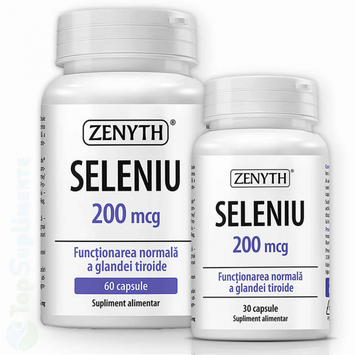 Seleniu 200mg supliment antioxidant pastile glanda tiroida Zenyth - TopSuplimente [1]