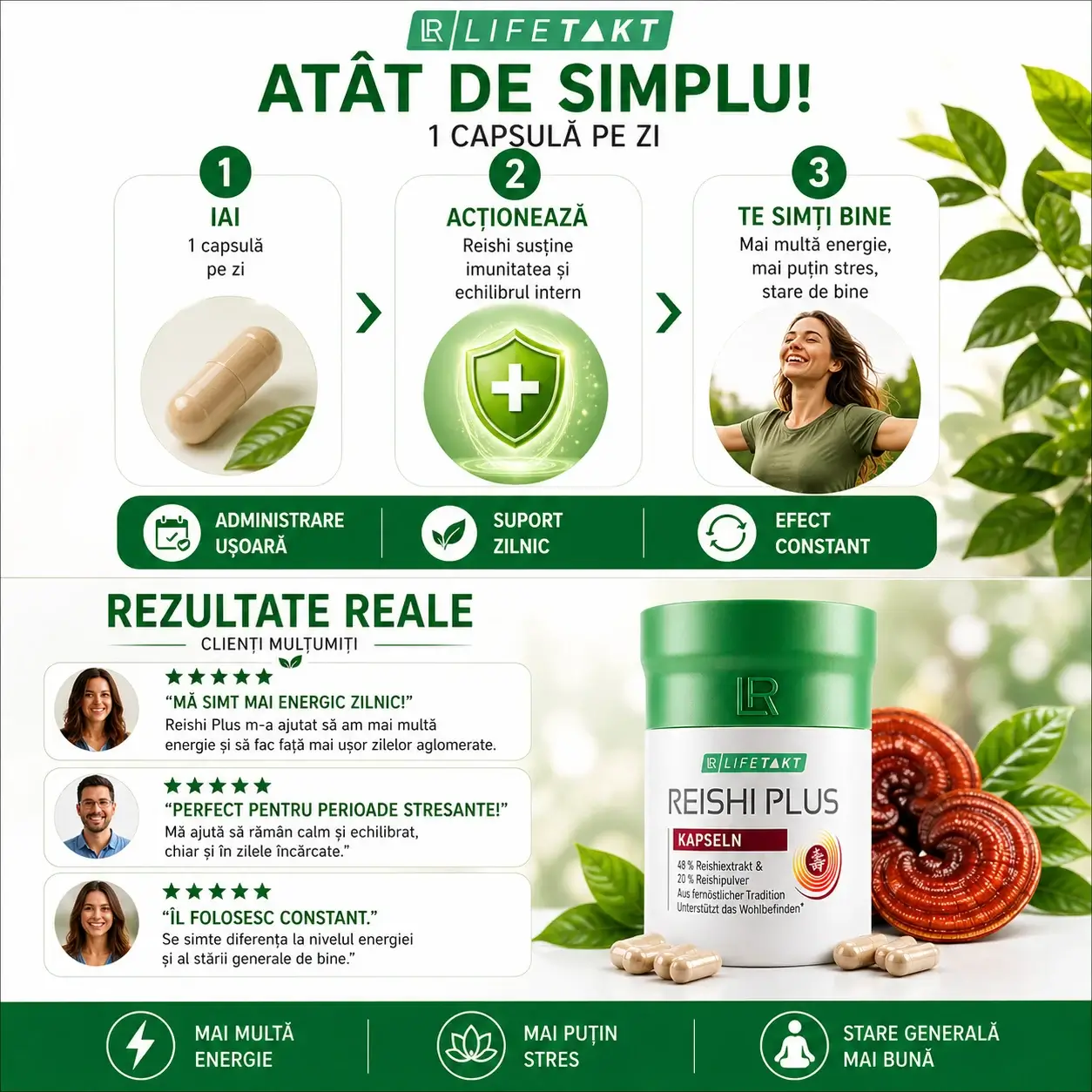 Reish Lr SET 2x Reishi Plus capsule ciuperca medicinala LR