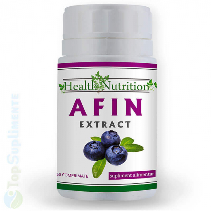 Afin frunze extract 60 capsule, antiseptic, antioxidant, antibacterian, diabet, infecții urinare, diaree (Health Nutrition) [1]