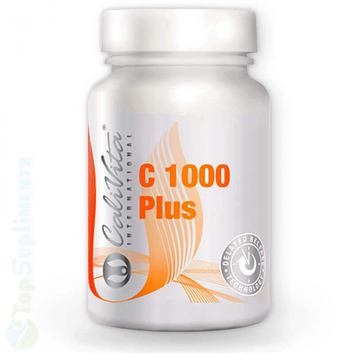 Vitamina C 1000 Plus cu eliberare prelungita Calivita 100tab TopSuplimente [2]