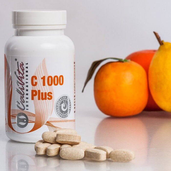Vitamina C 1000 Plus cu eliberare prelungita Calivita 100tab TopSuplimente [7]