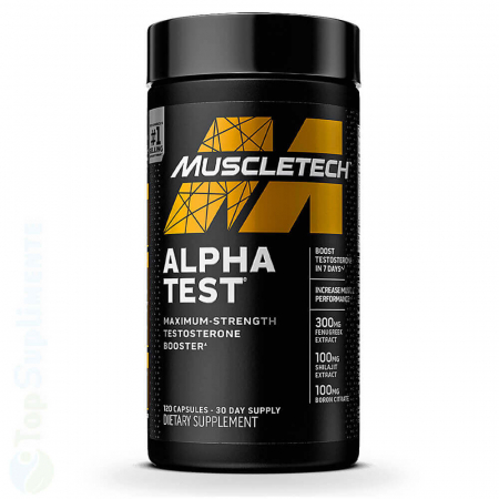 Alpha Test supliment testosteron pastile MuscleTech TopSuplimente