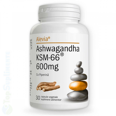 Suplimente antioxidanti - Ashwagandha KSM 66 pastile capsule stres energie memorrie Alevia - TopSuplimente
