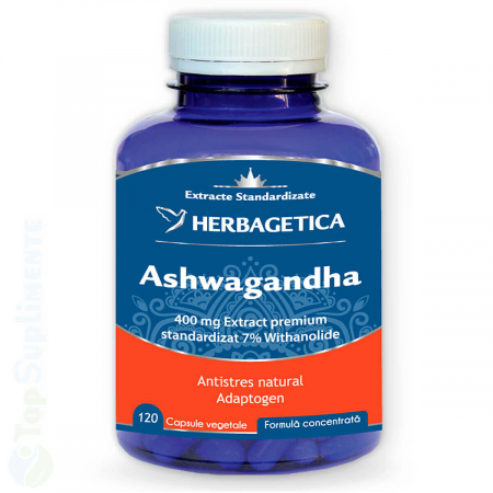 Pastile de memorie - Ashwagandha pastile capsule antistres Herbagetica - TopSuplimente