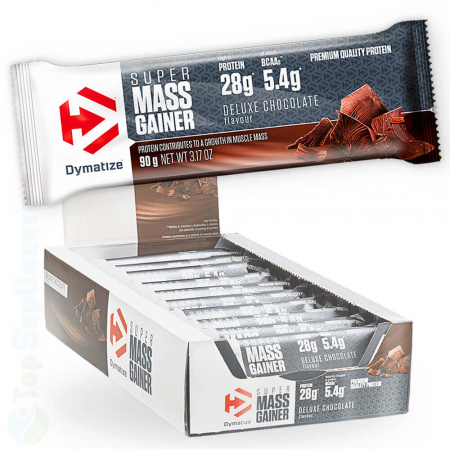 Proteine masa musculara - Batoane proteice Super Mass Gainer protein bar Dymatize - TopSuplimente