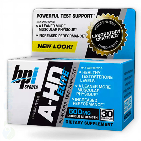 Suplimente alimentare - A-HD Elite BPI Sport, niveluri de testos-teron și endrogen, fizic puternic și bine definit, performanțe și antrenamente