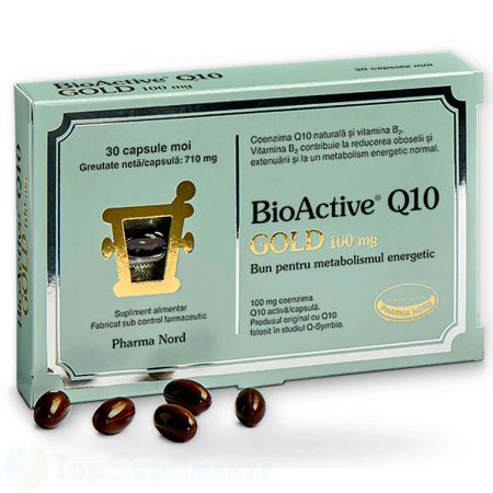 Suplimente antioxidanti - Bio Active Q10 Gold coenzima Q10 capsule antioxidanti PharmaNord - TopSuplimente