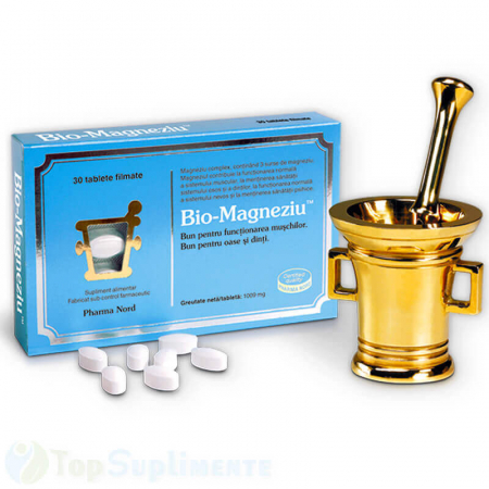 Bio Magneziu pastile oase muschi psihic PharmaNord - TopSuplimente [1]