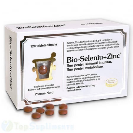 Bio Seleniu Zinc supliment antioxidanti Pharma Nord - TopSuplimente