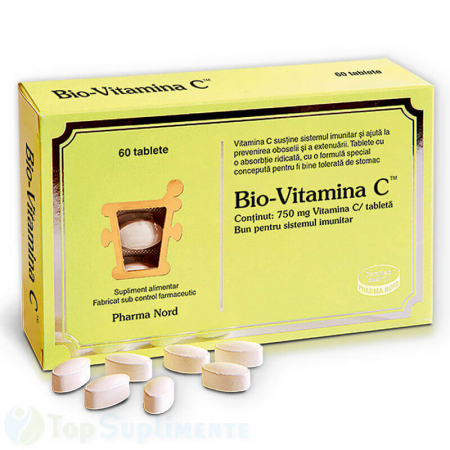 Vitamine copii - Bio Vitamina C pastile imunitate Pharma Nord 60cps TopSuplimente