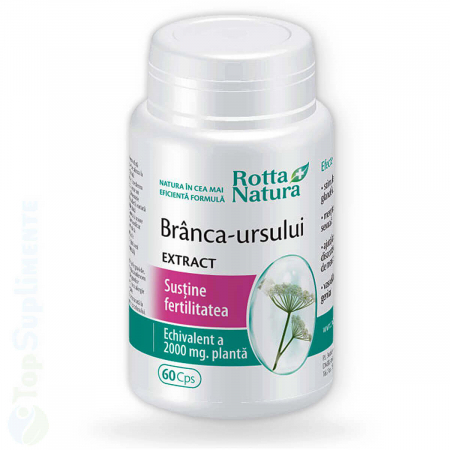 Branca ursului pastile supliment sexual si fertilitate Rotta Natura 60cps TopSuplimente
