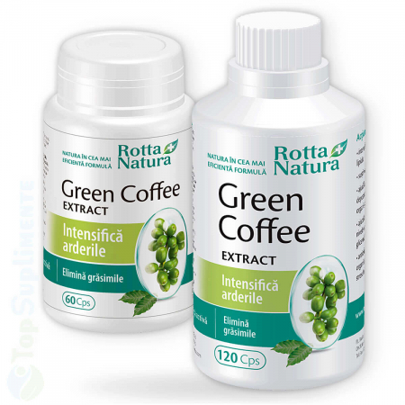 Suplimente pentru slabit - Cafea verde capsule arzator de grasimi si diabet Rotta Natura - TopSuplimente