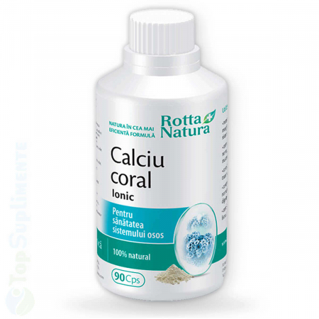 Suplimente alimentare - Calciu coral ionic pastile oase si muschi Rotta Natura 90cps TopSuplimente