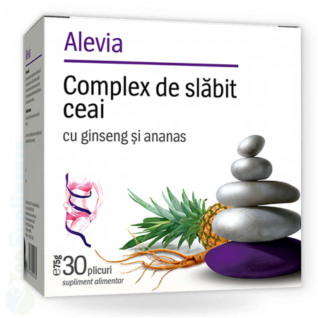 Suplimente pentru slabit - Ceai de slabit cu ginseng si ananas Alevia - TopSuplimente