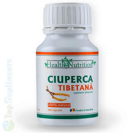 Suplimente nutritive oncologie - Ciuperca tibetana si curcuma Health Nutrition 180cps TopSuplimente