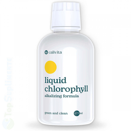 Vitamine lichide - Clorofila lichida Liquid Chlorophyll detoxifiere Calivita - TopSuplimente