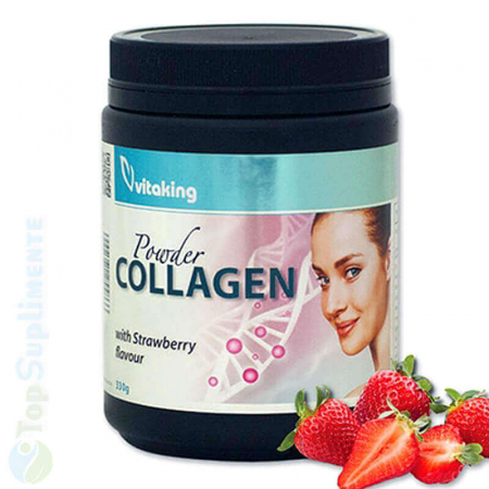Suplimente alimentare - Colagen pudra cu Vitamina C Vitaking 330gr TopSuplimente