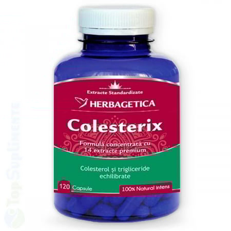 Suplimente alimentare - Colesterix supliment pastile colesterol si trigliceride Herbagetica - TopSuplimente