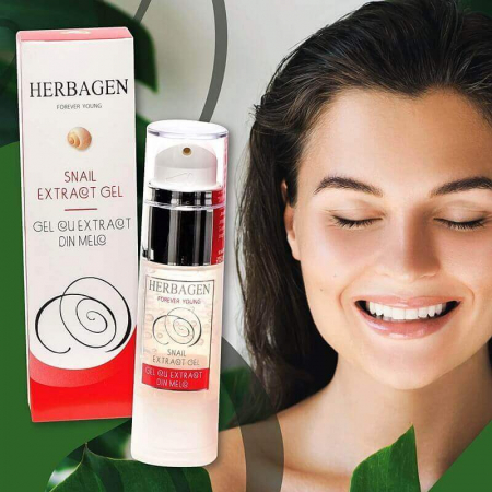 Gel cu extract de melc Herbagen, ten curat, cicatrici, leziuni, riduri, vergeturi, regenerare piele, hidratare, luminozitate [2]