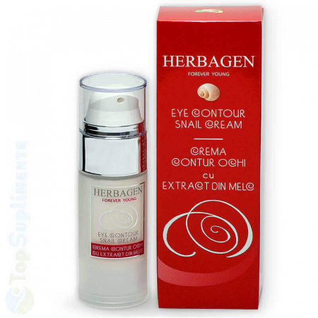 Creme de ochi - Crema contur ochi cu extract de melc Herbagen 30ml TopSuplimente