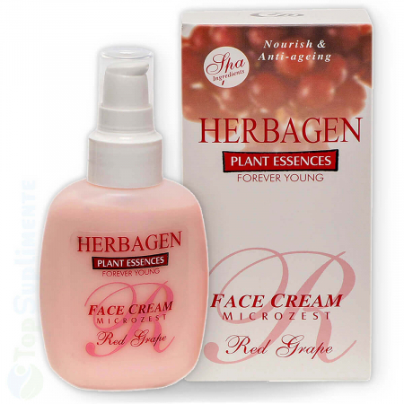 Creme de fata - Crema de fata cu micronizat de struguri rosii Herbagen - TopSuplimente