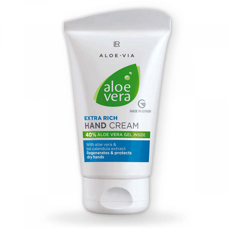 Creme de corp - Crema de maini Aloe Vera piele uscata si crapata LR 75ml