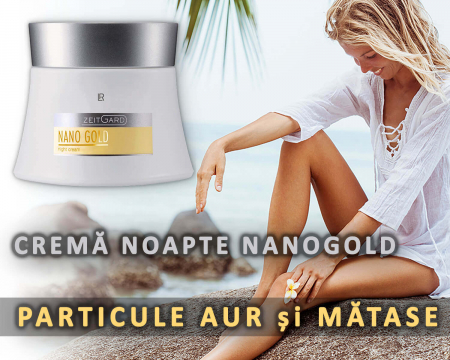 Crema de noapte Nanogold cu particule de aur si matase LR TopSuplimente [1]