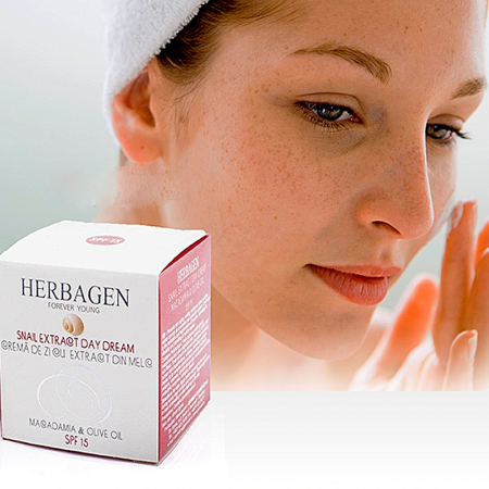Crema de zi cu extract de melc Herbagen SPF15 50gr TopSuplimente [3]