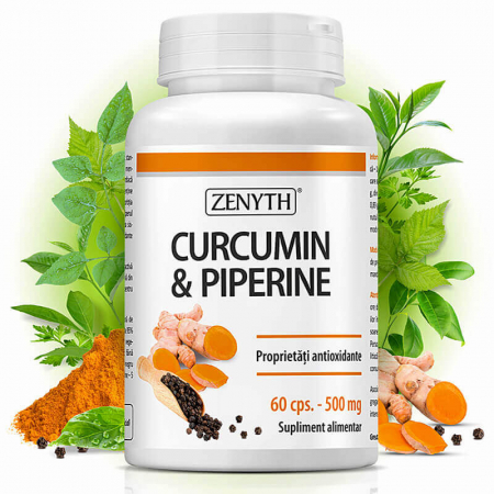 Curcumin Piperina turmeric capsule pastile articulatii Zenyth - TopSuplimente [1]